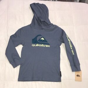 Quiksilver Gray Kids Hoodie with Logo